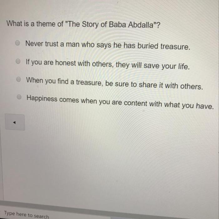 The story of baba abdalla