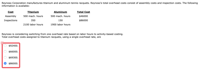 Reynoso corporation manufactures titanium and aluminum