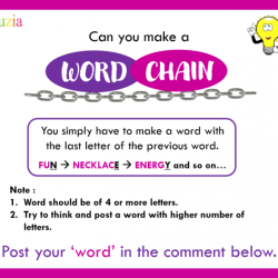 Word chain activities should use real words only